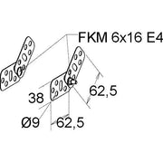 Niedax - Verbinder für Kabeltragsystem Gelenkverbinder KKIV 50 E4 (1Paar)