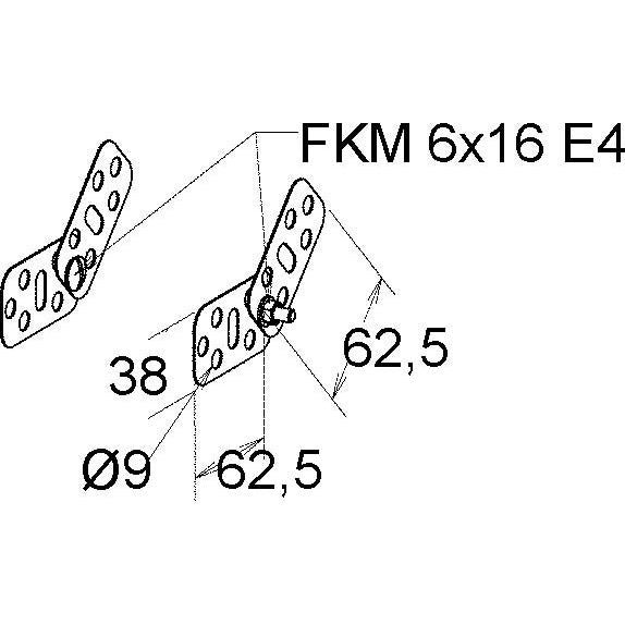 Niedax - Verbinder für Kabeltragsystem Gelenkverbinder KKIV 50 E4 (1Paar)
