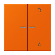 Jung - Bedienelement intelligent eNet Taster Universal 1f. FM LC 1701 224 orange (32080)
