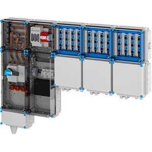 Hensel - Verteilerschrank für Energieversorgung Ladeverteiler Mi EV 22kW 12001 f.12 Ladep. a 22kW