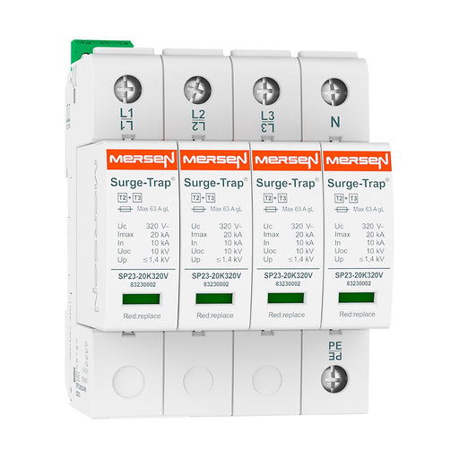 Mersen - Überspannungsableiter für Energietechnik/Stromversorgung Überspg.-Ableiter Typ 2+3 STPT23-20K320V-4PM 20kA Uc320V 4+0 TNS
