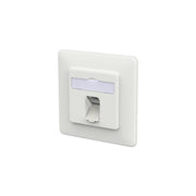 Metz Connect - Kommunikationsanschlussdose Kupfer RJ45 Anschlussdose LSA++ 130E371027-I verkehrsweiß − 10 Stück