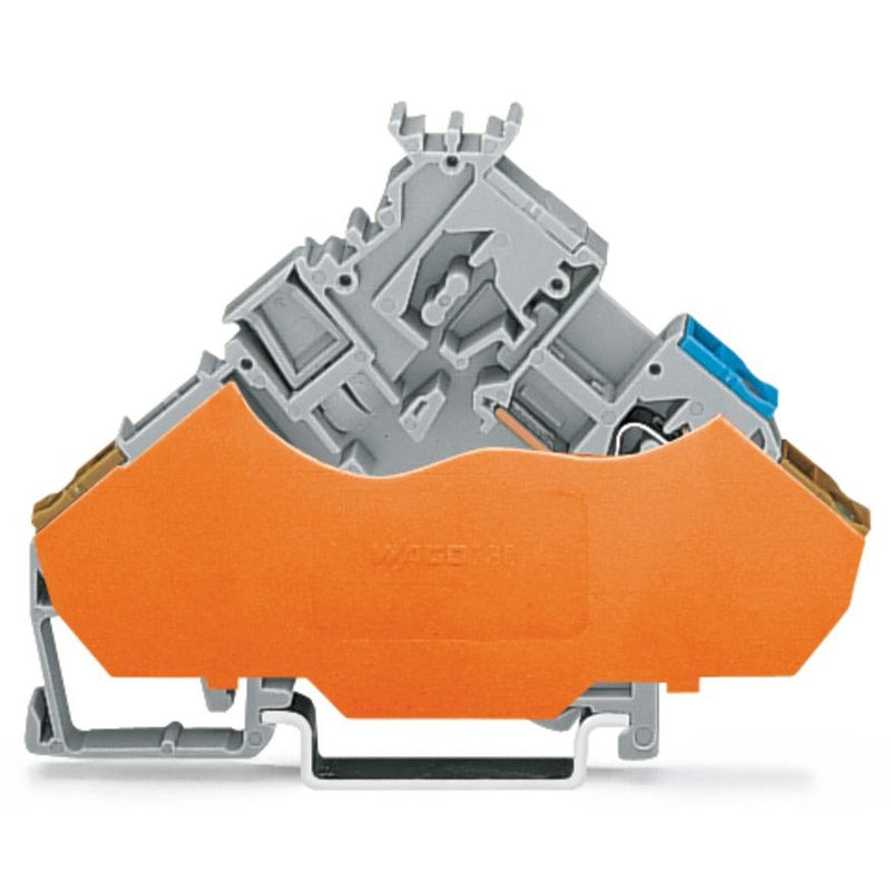 WAGO - Initiator/Aktor-Reihenklemme 2-Leiter-Aktorenklemme 280-565/280-321 2,5mm²,grau − 50 Stück