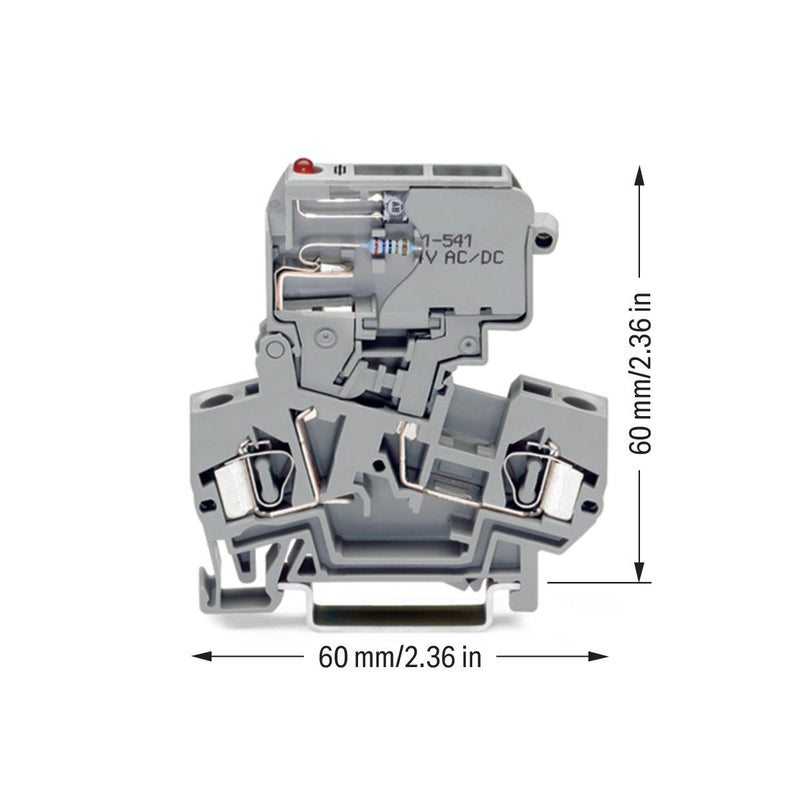 WAGO - Sicherungs-Reihenklemme Sicherungsklemme 281-611/281-541 gr 0,08-4qmm