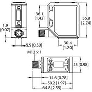 Turck - Lichttaster mit Hintergrundausblendung Opto-Sensor Q5XKLAF2000-Q8 Lichttaster − 1 Stück