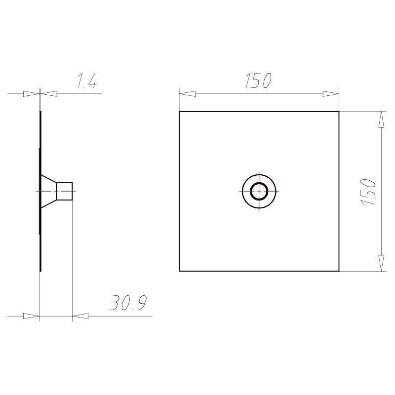 Kaiser - Zubehör/Ersatzteile für Dose/Gehäuse für Montage in der Wand/Decke Rohrmanschette 9059-48 D=15-22mm