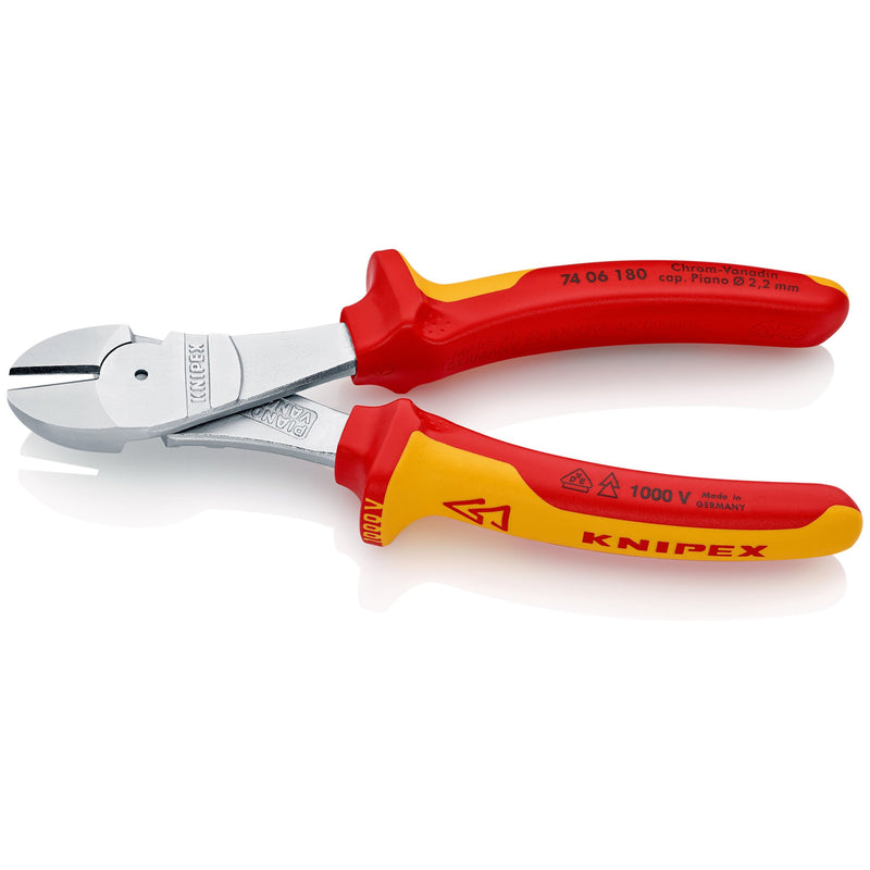 Knipex - Seitenschneider Kraft-Seitenschneider 74 06 180 isoliert, 180mm