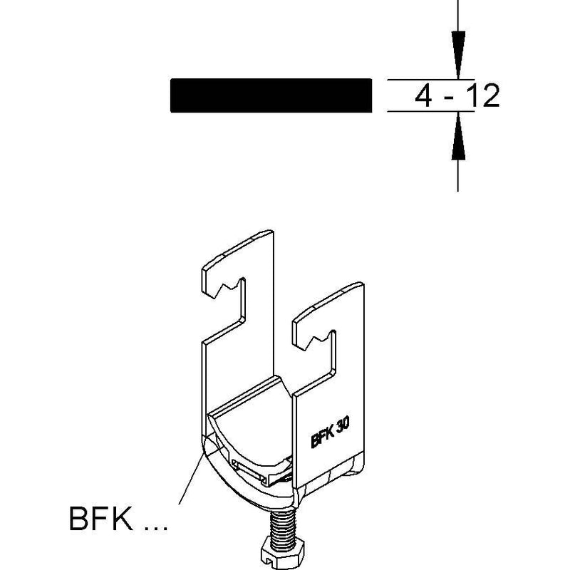 Niedax - Bügelschelle Bügelschellen BFK 50 − 50 Stück
