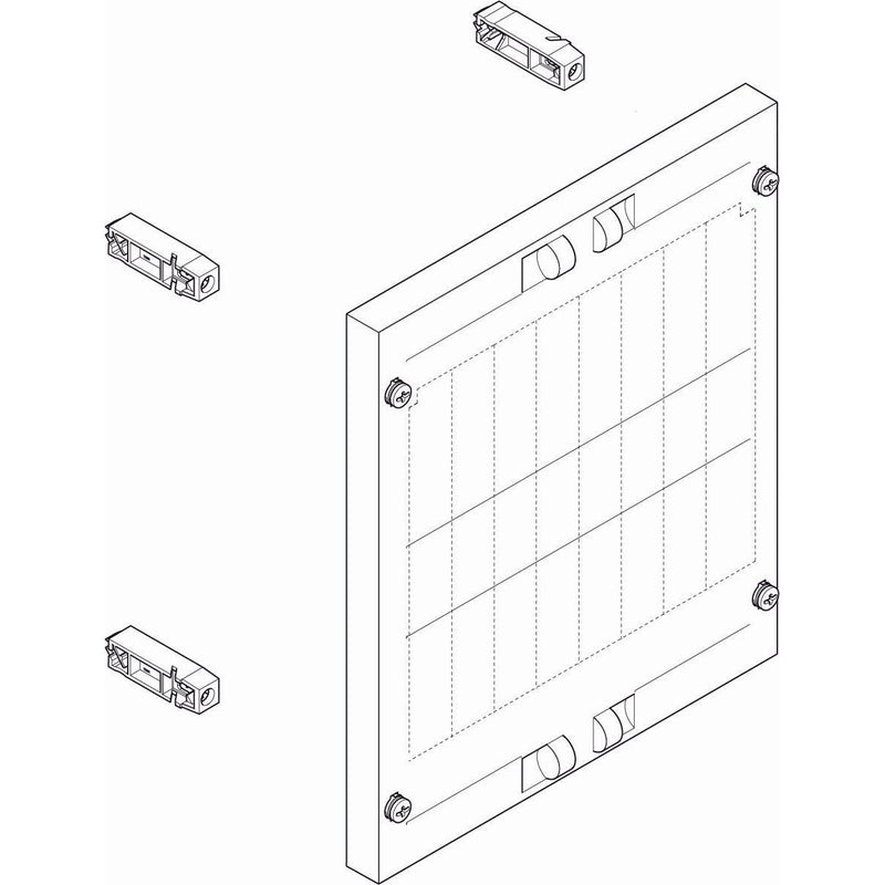 ABN - Verteilerfeld für Installationsverteiler ESPRO-Modul MF12674 flach BxH:250x300mm