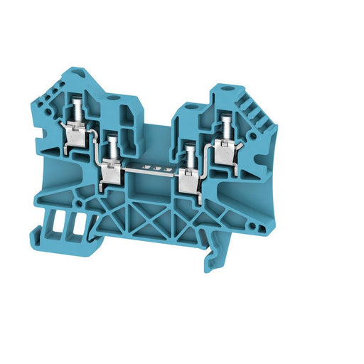 Weidmüller - Durchgangs-Reihenklemme Klemme WDU 4/ZZ BL Schraubanschl.,4mm² − 50 Stück