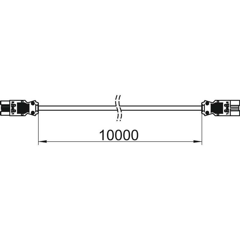 OBO Bettermann - Konfektionierte Leitung für steckbare Gebäudeinstallation Verlängerungsleitung VL-3Q2.5 10 W 3x2,5qmm