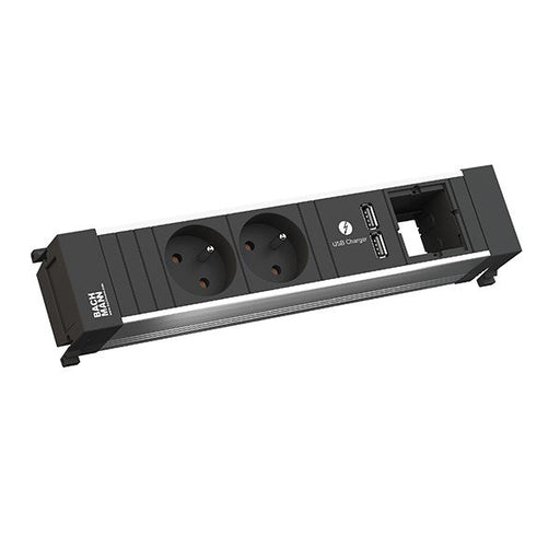 Bachmann - Mehrfachsteckdose Einbausteckdose 9.160.411 2xUTE 1xUSB 1x