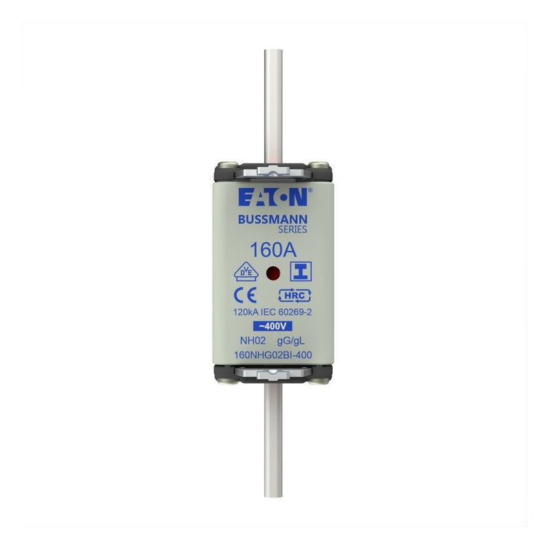 Eaton - Messersicherung Sicherungseinsatz Nieders. 160NHG02BI-400 160A AC 400V 120kA − 3 Stück