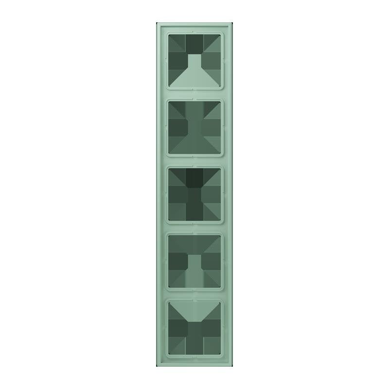 Jung - Abdeckrahmen Rahmen 5-fach LC 985 217 vert anglais clair