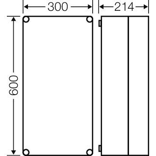 Hensel - Leergehäuse Mi 0411 275x575x191mm