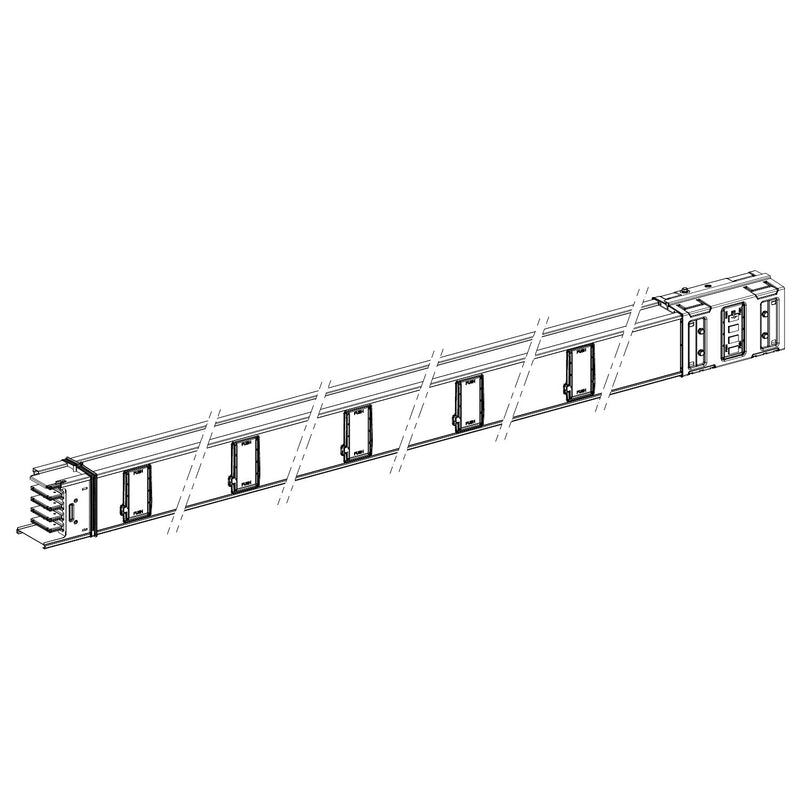 Schneider Electric - Schienenverteilereinheit Verteilerstreckenstück KSA500ED45010 gerade, 5m, 500A