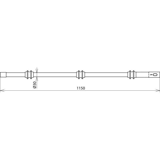 DEHN - Zubehör/Ersatzteile für Sicherheitsgeräte Isolierteil m. Gewindeb. IT M12 STK 30 1150 STK D 30mm L 1150mm