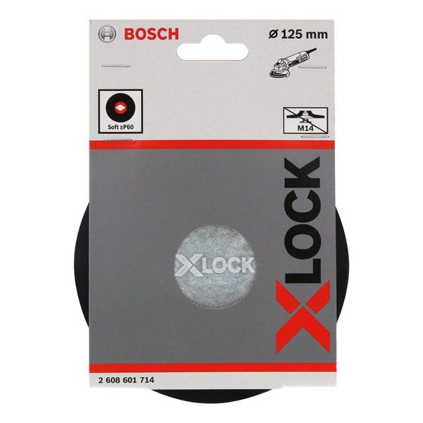 Bosch - Stützteller für Schleifwerkzeug PRO Stützteller X-Lock, 2608601714 weich, 125 mm