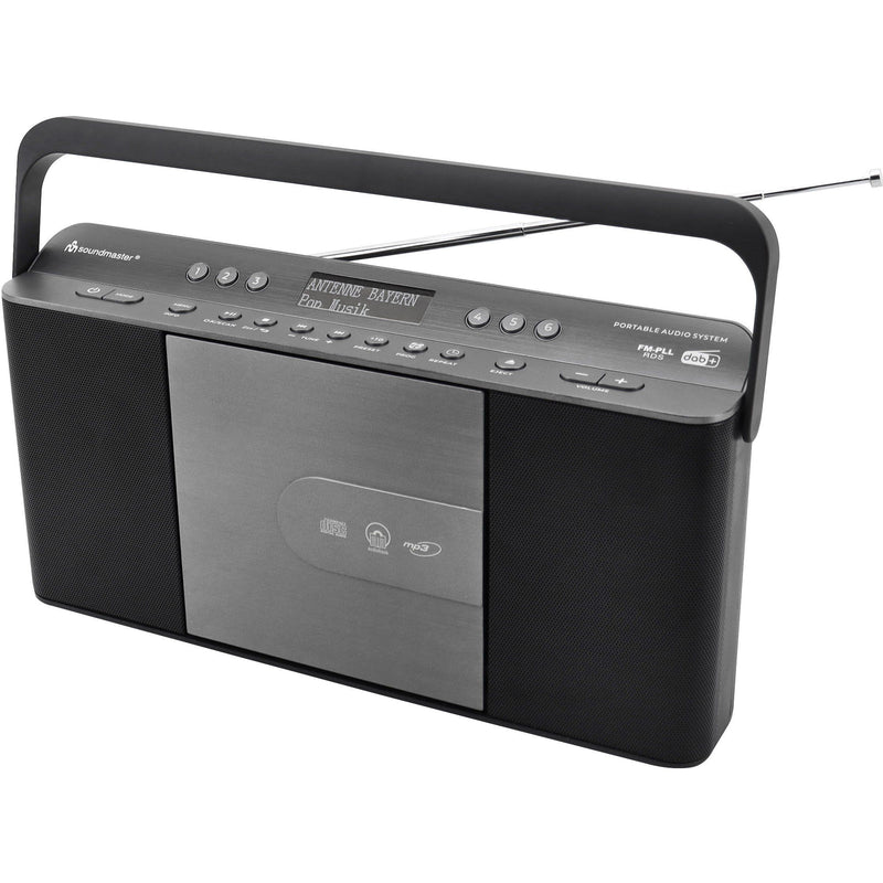 Soundmaster - Radio DAB+Stereo-Kofferradio RCD1870SW sw CD,Hörbuchfunktion