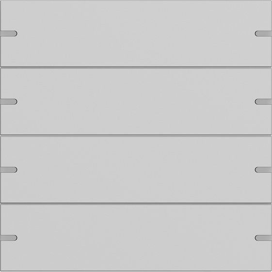 Gira - Bussystem-Tastwippe Wippenset 4-fach 5024915 Tastsens.4 TS4 Grau