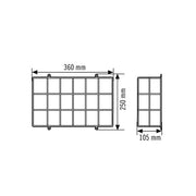 ESYLUX - Mechanisches Zubehör/Ersatzteile für Leuchten Schutzkorb SLF30BASKETGUARDWALL für SLF 100
