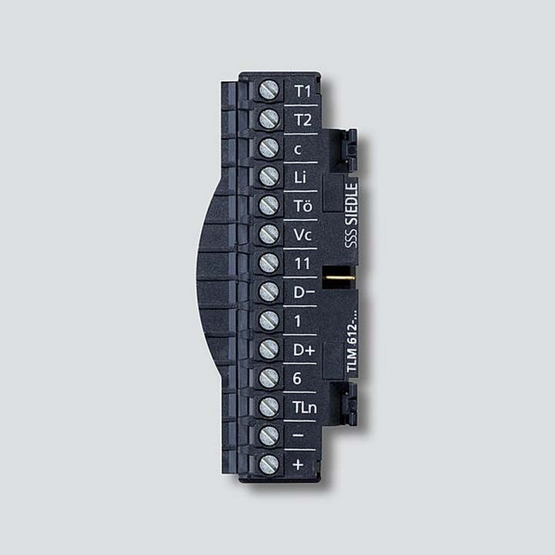 Siedle&Söhne - Zubehör/Ersatzteile für Türkommunikation Klemmblock TLM 612 Schwarz