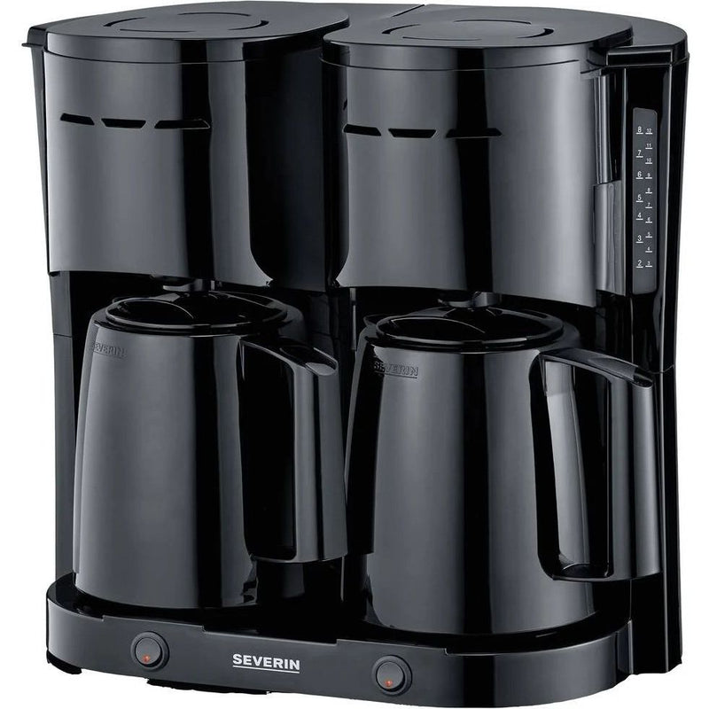 Severin - Kaffeeautomat Duo-Thermo-Kaffeeautomat KA 9315 sw 2x1000W