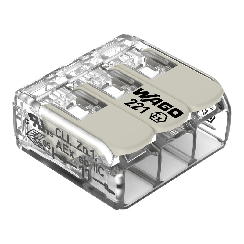 WAGO - Steckklemme COMPACT-Verbindungsklemme 221-483 − 50 Stück