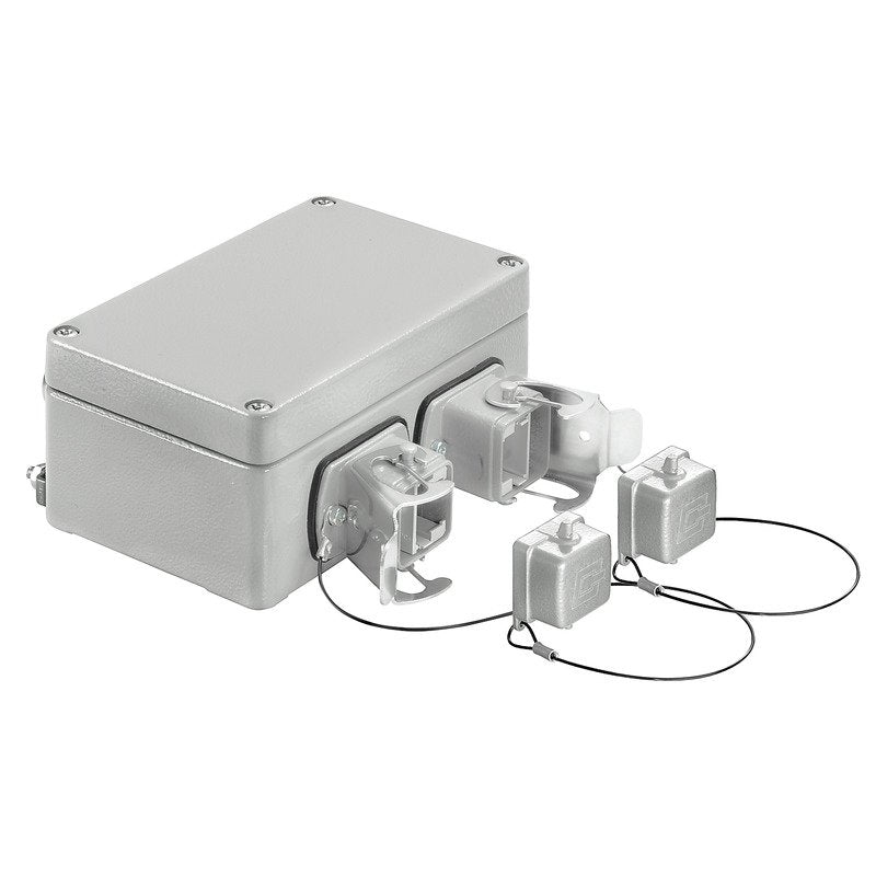 Weidmüller - Gehäuse/Schaltschrank (leer) Flanschdose 2Port IE-OM-V05M-K21-2S gerade