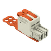 WAGO GmbH & Co. KG - Ein- und mehrpolige Klemmenleiste 1-Leiter-Federleiste Hebel 832-1102/342-000 Push-inCAGECLAMP,lgr − 20 Stück
