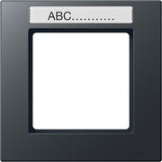 Jung - Abdeckrahmen Rahmen 1-fach Schriftfeld AC 581 BFNA ANM anthrazit matt