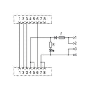 WAGO - Übergabemodul RJ-45 289-196 Leistungskontakten − 5 Stück