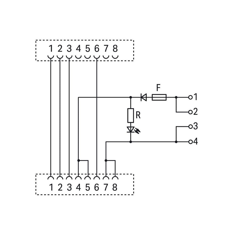 WAGO - Übergabemodul RJ-45 289-196 Leistungskontakten − 5 Stück