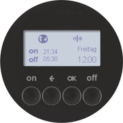 Berker - Bussystem-Zeitschaltuhr KNX-Funk Zeitschaltuhr 85745231 schwarz glänzend