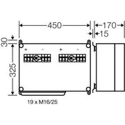 Hensel - Dose, Gehäuse für Montage auf der Wand/Decke PV-GAK, m. Sicherung Mi PV 3311 6xPV-String auf 1xWR