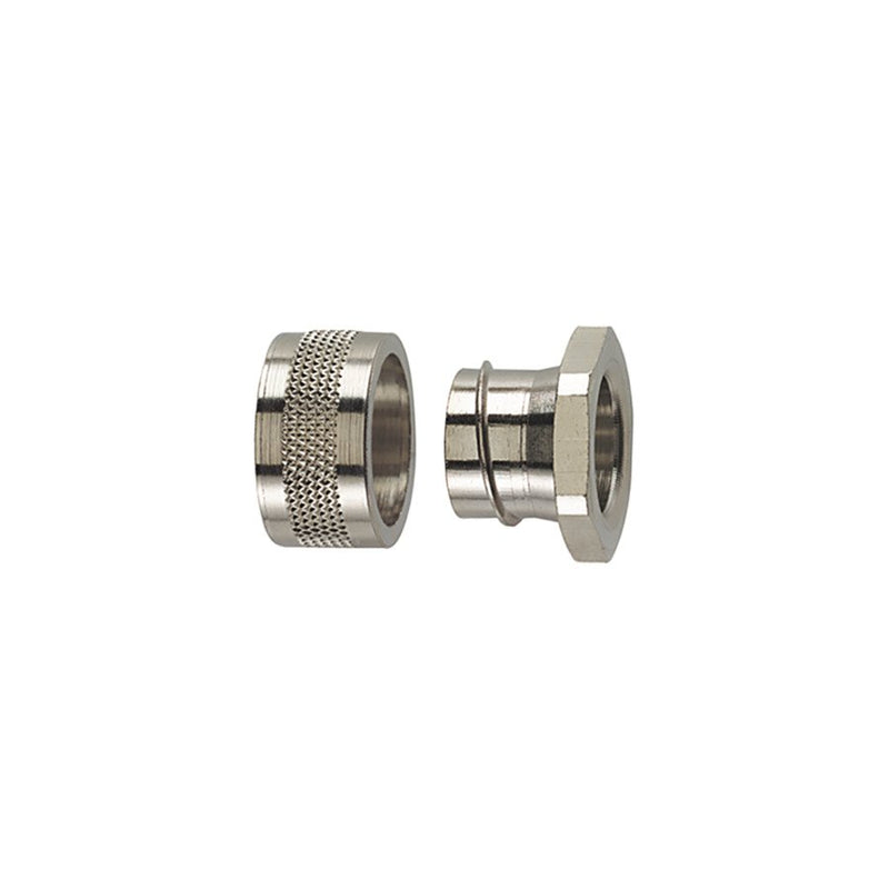 HellermannTyton - Metall-Schutzschlauch-Verschraubung Metallverschraubung SC32PCNPBML(2) − 2 Stück