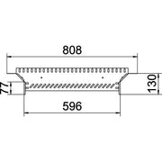 OBO Bettermann - Anbau-Abzweigstück für Kabelrinne Anbau-Abzweigstück RAA 160 A2 Kabelrinne 110x600