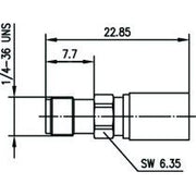 Telegärtner - Koax-Steckverbinder SMA-Kabelbuchse cr AU 100024724 G30 (1.5/3.8) − 5 Stück