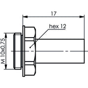 Telegärtner - Koax-Steckverbinder Kabelabfang cr 100021321 G1 (RG-58C/U) − 5 Stück