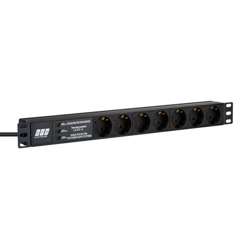 EFB-Elektronik - Mehrfachsteckdose Steckdosenleiste EK631DE.3 19 zoll, 1HE, sw