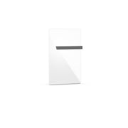 Etherma - Infrarot-Strahlungspaneel Badinfrarotheizung, Glas LAVABATH3-GL-350-PW reinweiß 90x63cm