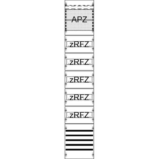 Striebel&John - Verteilerfeld für Installationsverteiler Verteilerfeld FV19SA2R5 m.SaS, APZzRfZ3, 7RE