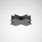 Trilux - Mechanisches Zubehör/Ersatzteile für Leuchten Abdeckung X-Verbinder Rail Abd X- #8887200 schwarz