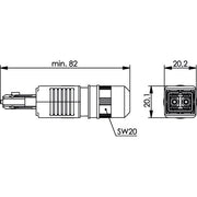 Telegärtner - LWL-Steckverbinder STX V4 2SC Steckerset 100007604 POF