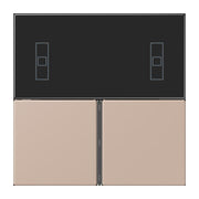 Jung - Abdeckung/Bedienelement für Installationsschalterprogramme Tastensatz 3fach LC 4093 TSA 240 ombre brulee claire