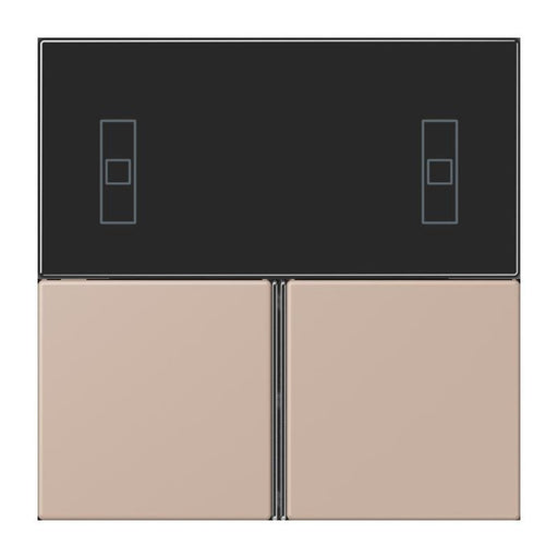 Jung - Abdeckung/Bedienelement für Installationsschalterprogramme Tastensatz 3fach LC 4093 TSA 240 ombre brulee claire