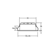 Brumberg Leuchten - Downlight/Strahler/Flutlicht LED-Einbaustrahler 12286173 350mA 3000K weiss