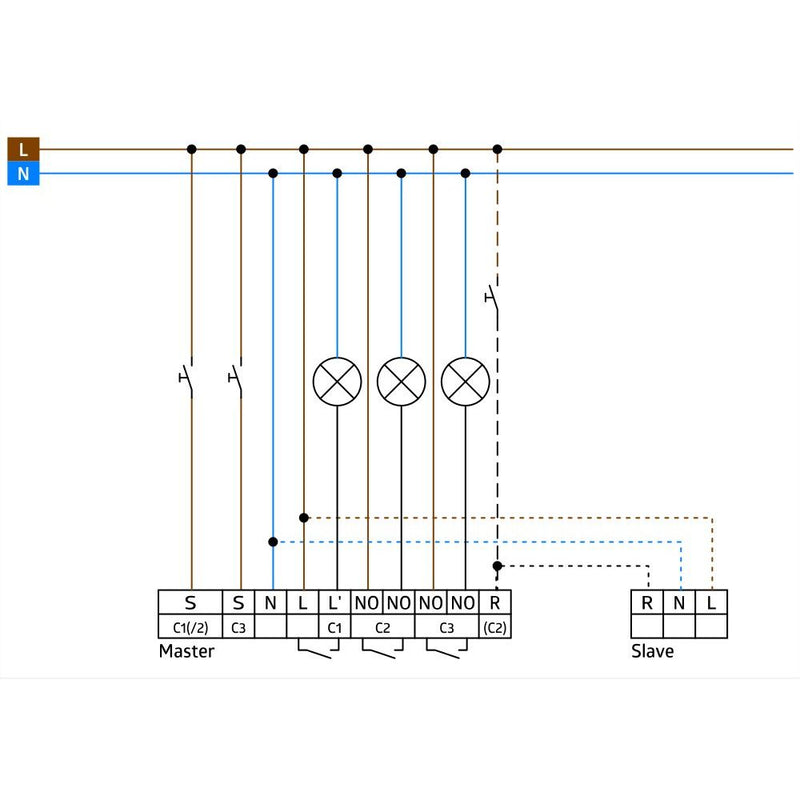 BEG Brück Electronic - Bewegungsmelder/Präsenzmelder komplett Präsenzmelder PD4-M-3C-TRIO-AP