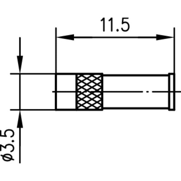 Telegärtner - Koax-Steckverbinder MMCX-Kabelbuchse 100025105 50Ohm, G3(RG178B/U)