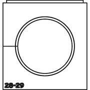 HellermannTyton - Kabelführung für Gehäuse/Schränke Einfachtülle VP-L_28-29 VarioPlate 28-29 mm − 10 Stück
